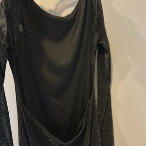 Open Back black mini dress